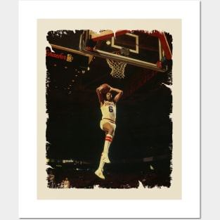 Julius Erving - Vintage Design Of Basketball Posters and Art